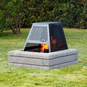 foyer-camping-deluxe-gris-pare-etincelles